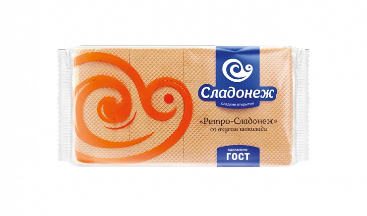 Вафли «Ретро-Сладонеж» со вкусом шоколада