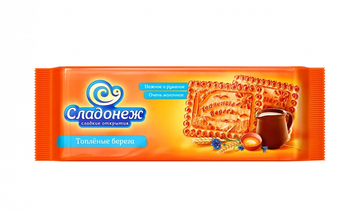 Печенье сахарное ТМ «Сладонеж» Топленые берега