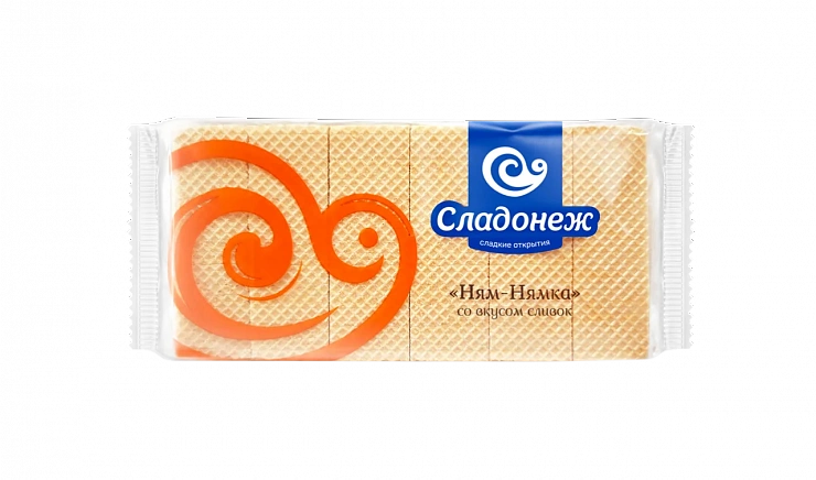 Вафли «Ням-нямка» со вкусом сливок